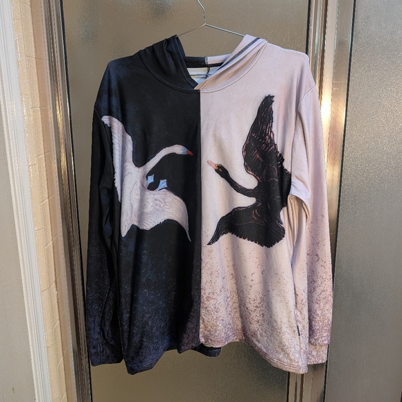 Blackmilk The Swans Split Hoodie - Picture 2 of 4